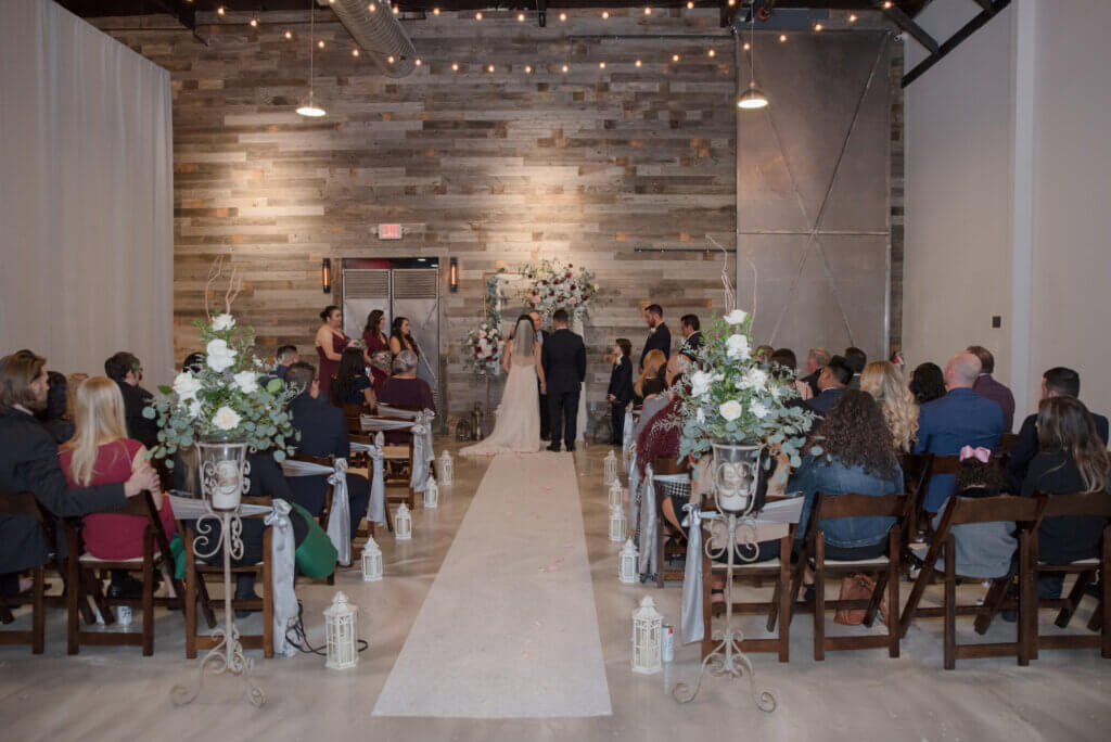 a family getting married