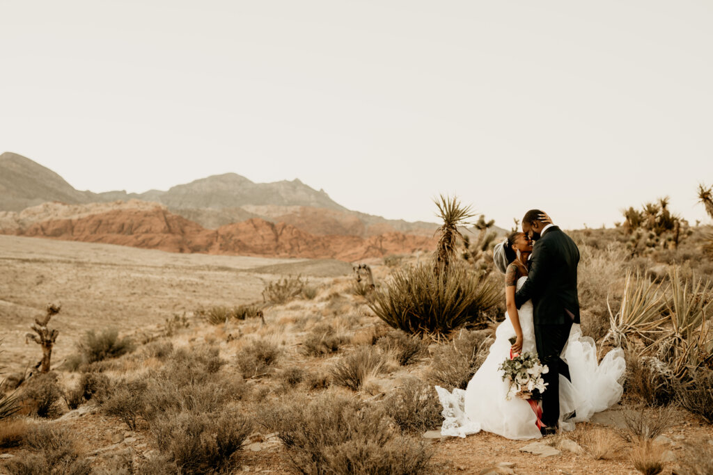 a couple during Virgo season in the desert