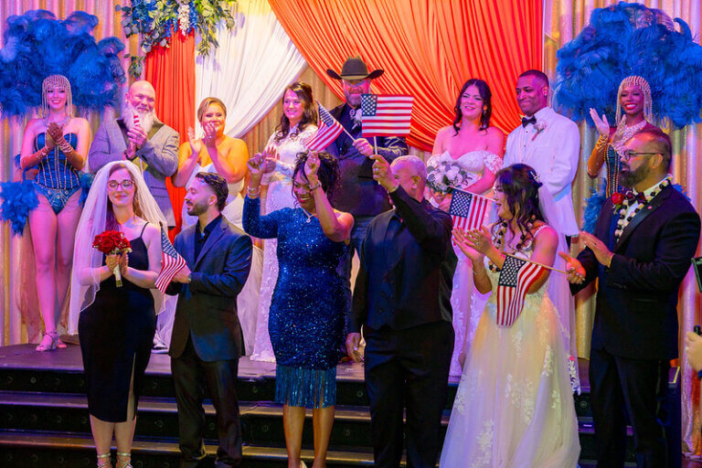 military couples celebrating