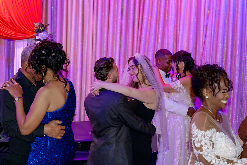 a couple dancing on their wedding celebration day