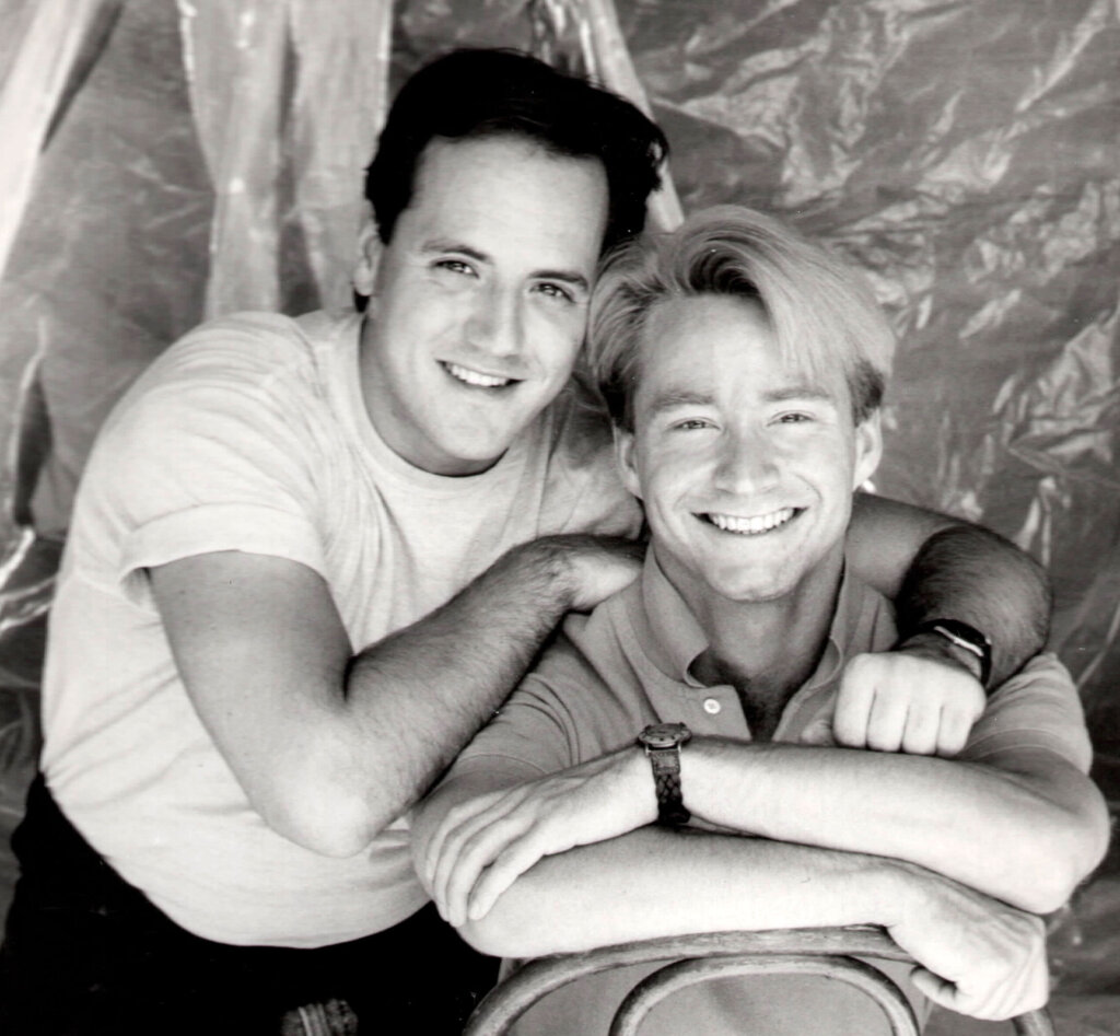 snapshot of Michael and Randy in Studio City, CA