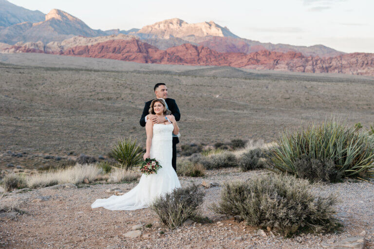 a happy couple during wedding season