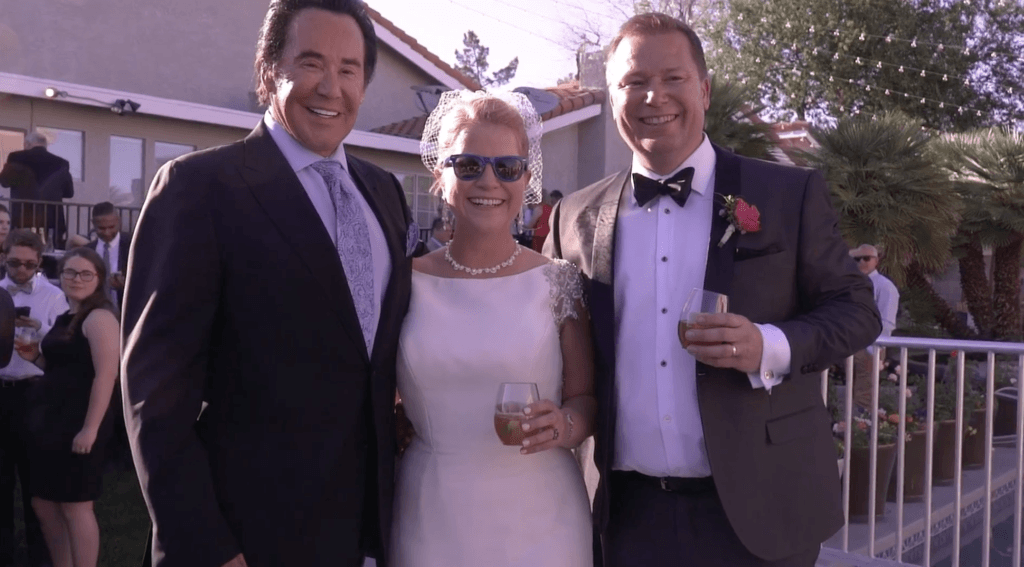 Wayne Newton at the Mark and Cara Steele wedding